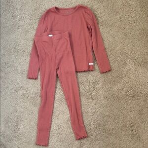 Ruffle Butts Ribbed Pajama set, 7